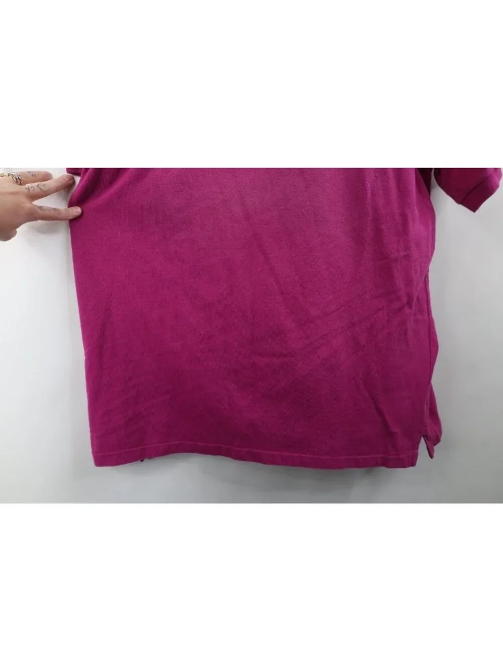 Vtg 90s Chaps Ralph Lauren Mens XL Faded Crown Crest Rugby Polo Shirt Pink USA